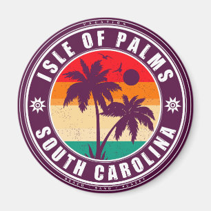 Isle of palms South Carolina - Retro Vintage 60s  Magnet