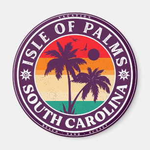 Isle of palms South Carolina Retro Vintage 80s Magnet