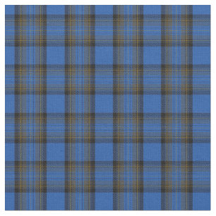 Isle of Skye Blue Tartan Plaid Pattern Fabric