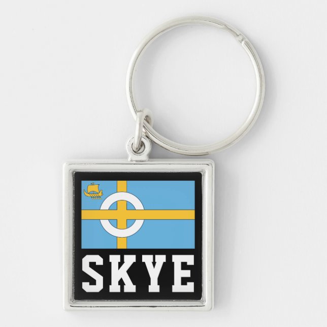 Isle of Skye flag, SCOTLAND Keychain (Front)