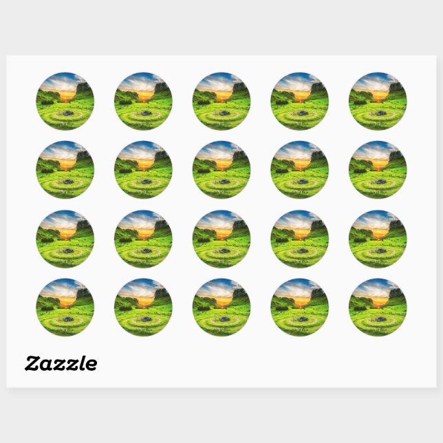 Isle of Skye, Scotland, Classic Round Sticker (Sheet)