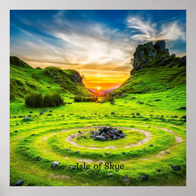 Isle of Skye, Scotland, Poster (Front)