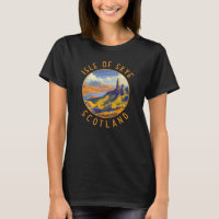 Isle of Skye Scotland Retro Distressed Circle