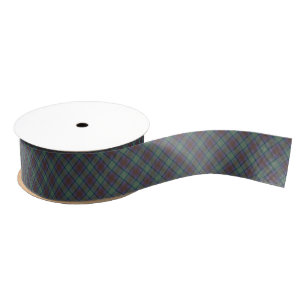 Isle Of Skye Tartan Plaid Argyle Green Pattern  Grosgrain Ribbon