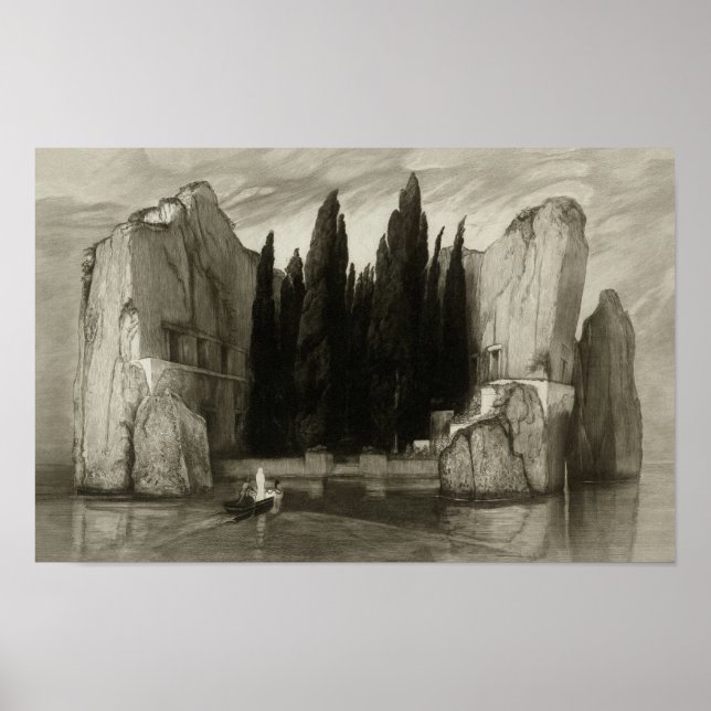 Isle of the Dead – Böcklin Dark Art Print (Front)