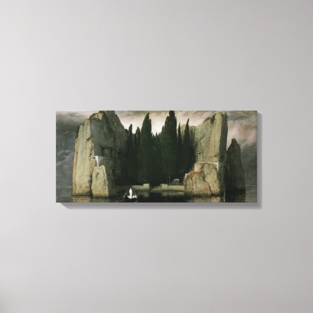 Isle of the Dead by Arnold Bocklin, Symbolism Art Canvas Print (Front)