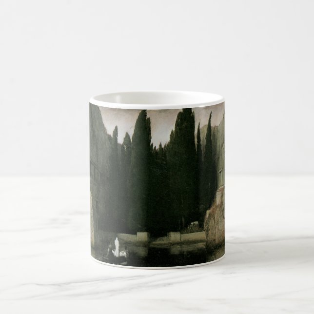 Isle of the Dead by Arnold Bocklin, Symbolism Art Coffee Mug (Center)