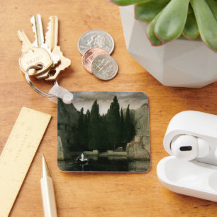 Isle of the Dead by Arnold Bocklin, Symbolism Art Keychain