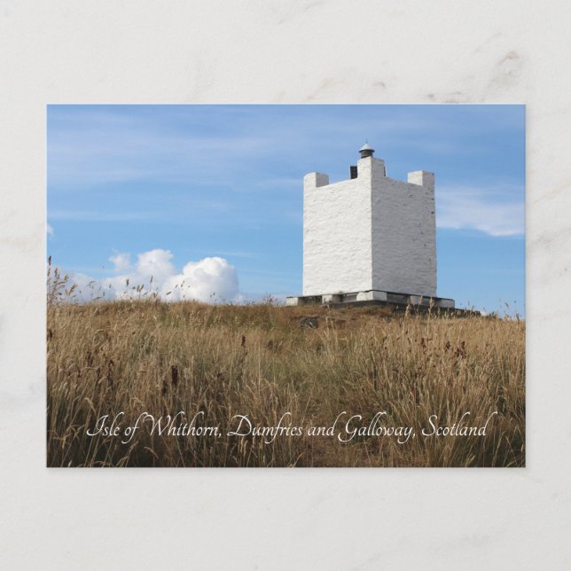 Isle of Whithorn Tower, Scotland Postcard (Front)