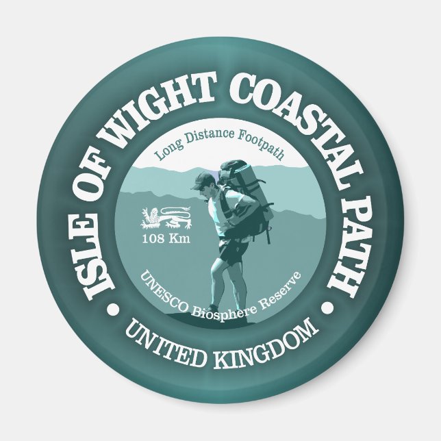 Isle of Wight Coastal Path (T) Magnet (Front)