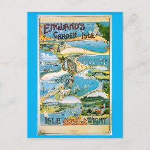Isle of Wight, England, Garden Isle, Travel Postcard