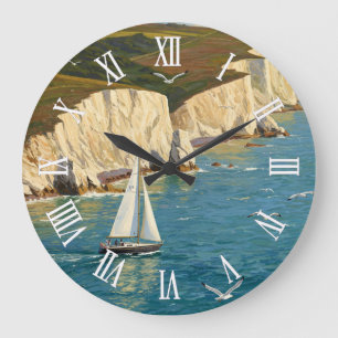 Isle of Wight England Travel Large Clock