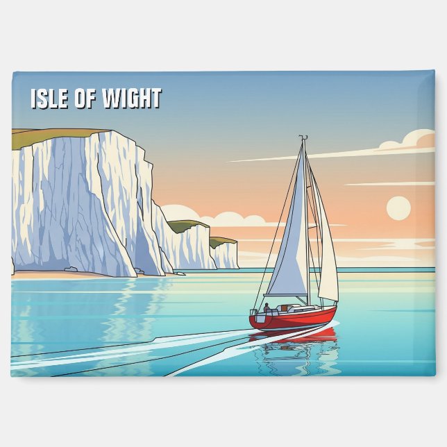 Isle of Wight England Travel Magnet (Front)
