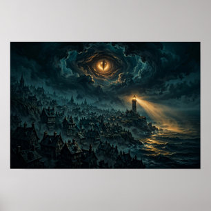 Isle of Witness Poster — Cosmic Horror Wall Art