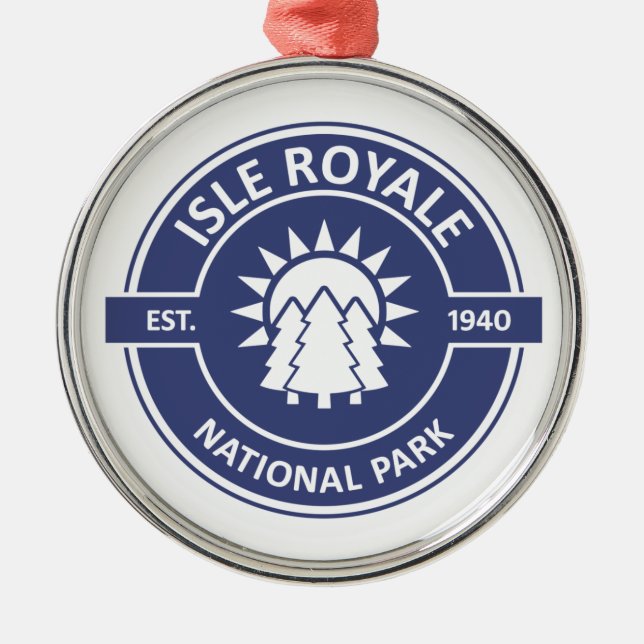 Isle Royale National Park Metal Ornament (Front)