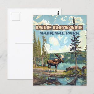 Isle Royale National Park Michigan Lake Postcard