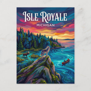 Isle Royale National Park Michigan Postcard