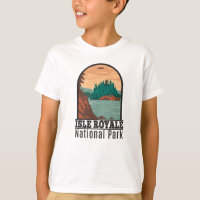 Isle Royale National Park Michigan Vintage  T-Shir