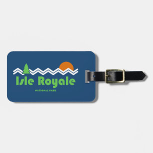 Isle Royale National Park Retro Luggage Tag