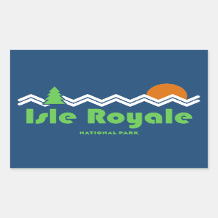 Isle Royale National Park Retro Sticker