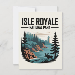 Isle Royale National Park Scenic Wilderness Postcard