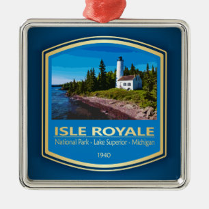 Isle Royale NP (PF1) Metal Ornament