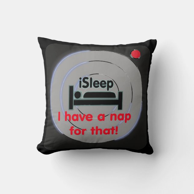iSleep app Throw Pillow (Front)