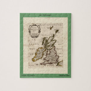Isles Britanniques - 1700 Nicolas Fils Sanson Map Jigsaw Puzzle