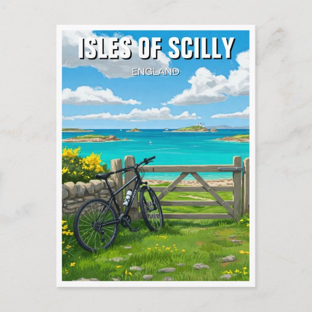 Isles of Scilly England Cornwall Travel Postcard (Front)