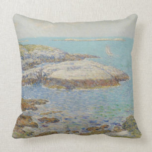 Isles of Shoals, 1899 (oil on canvas) Throw Pillow