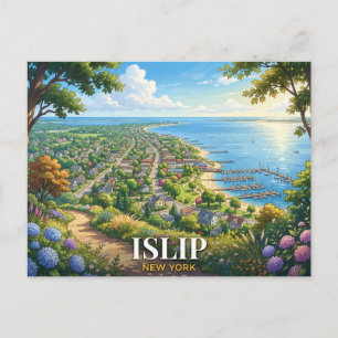 Islip New York Travel Postcard