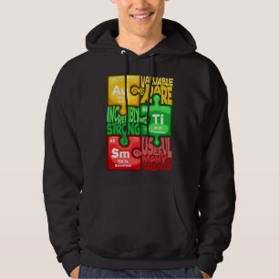 Ism Puzzle Chemistry Time Table Elements Autism Aw Hoodie