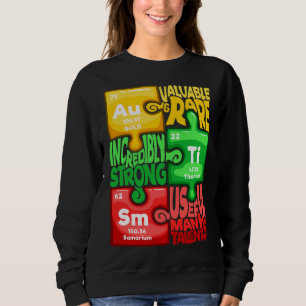 Ism Puzzle Chemistry Time Table Elements Autism Aw Sweatshirt