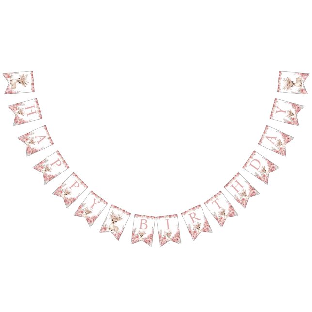 Isn’t She One Deerful Birthday Bunting Bunting Flags (All)