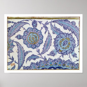 Isnik earthenware tile, c.1520-50 poster