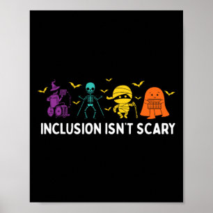 Isn't Scary Cute Boo Lovely Ghost Halloween Poster