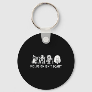 Isn't Scary Teacher Skeleton Ghost Cute Keychain