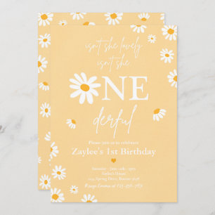Isn't She Lovely Isn't She ONEderful Boho Birthday Invitation