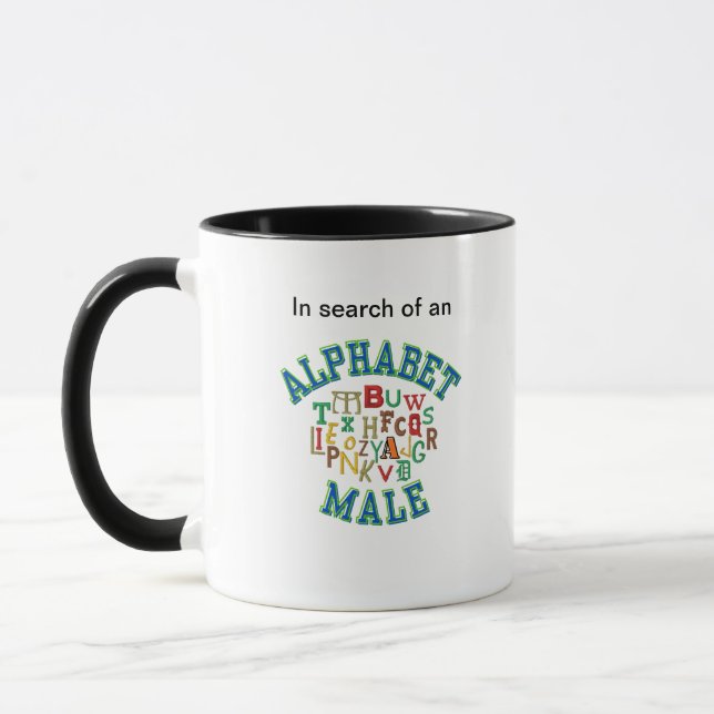 iso AlphaBet Male Coffee Mug (Left)
