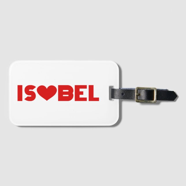 Isobel Love Luggage Tag (Front Horizontal)