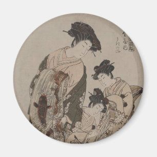 Isoda Koryusai Japanese Print Magnet