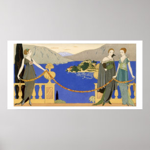 Isola Bella, evening dresses designed by Redfern, Poster