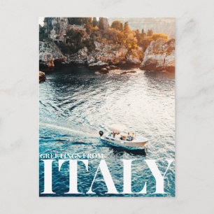 Isola Bella island Italy Postcard