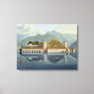 Isola Bella, Lake Maggiore: the terraced gardens, Canvas Print