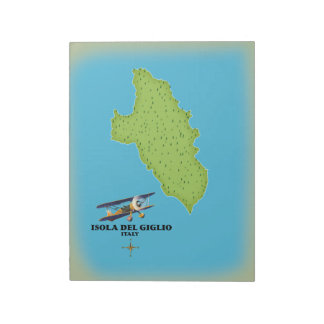Isola del Giglio Italy map Notepad