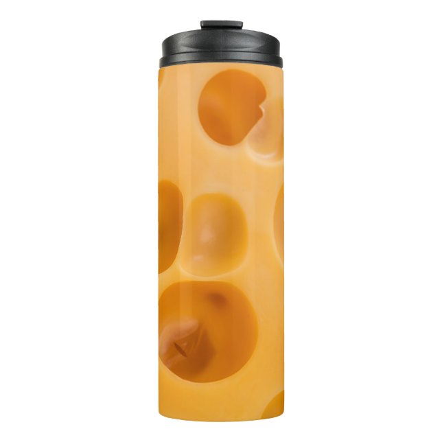 Isolated cheese piece, lovely design thermal tumbler (Front)