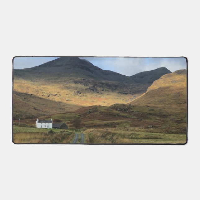 Isolated Croft on the Isle of Mull, Scotland Desk Mat (Front)