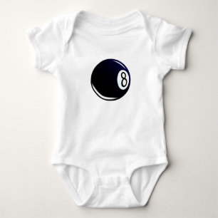 Isolated Eight Ball Baby Bodysuit