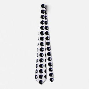 Isolated Eight Ball Tie