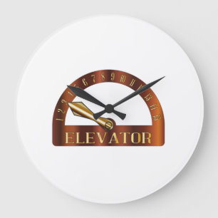 Isolated Elevator Floor Indicator Large Clock